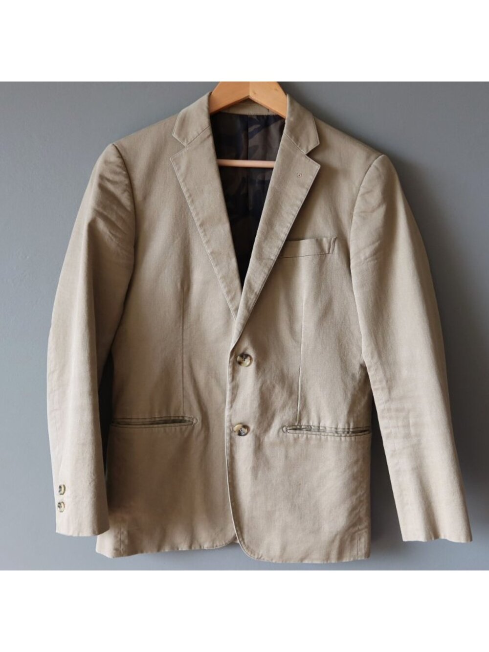SOPHNET Jacket Camouflage Tan Cotton Blazer Mens Small Japanese Streetwear